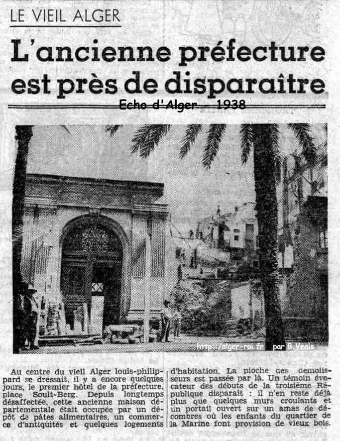 L'ancienne préfecture est près de disparaître