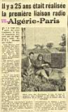 Il y a 25 ans était réalisée la première liaison radio Algérie-Paris