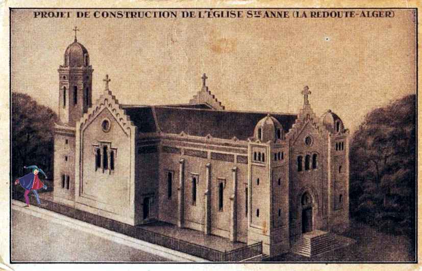 eglise sainte anne, la redoute,projet de construction