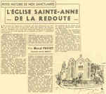 L'ÉGLISE SAINTE ANNE DE LA REDOUTE