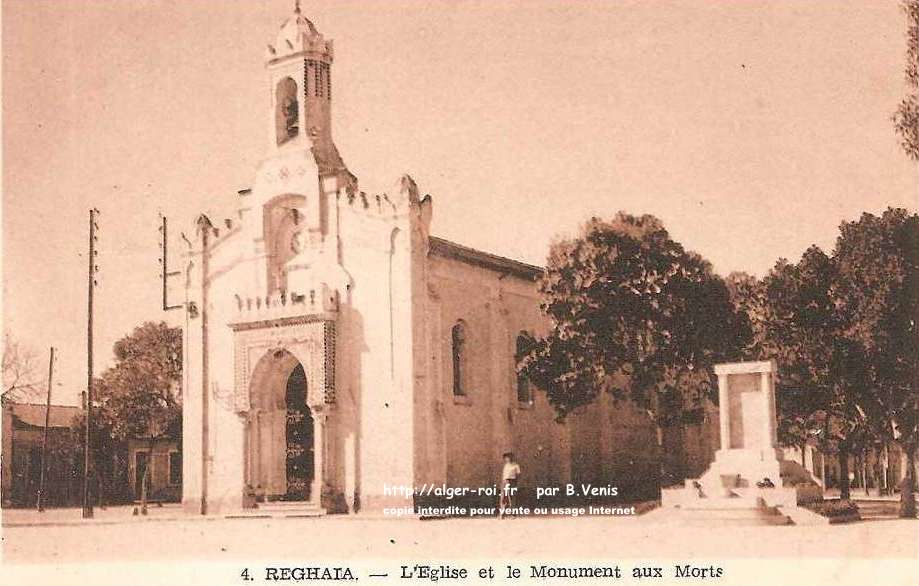 Reghaia, Eglise et monument aux Morts