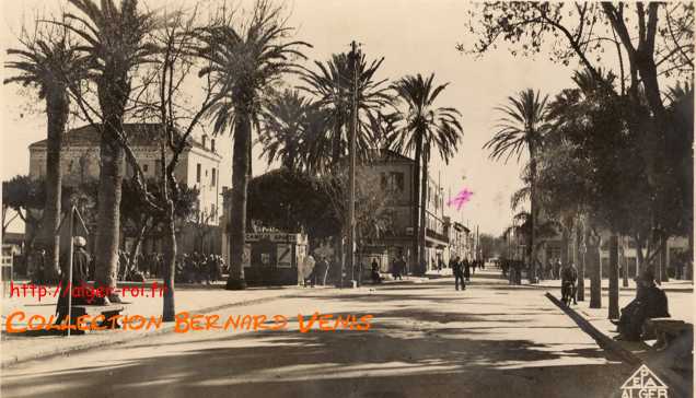 La place et l'avenue de la gare.