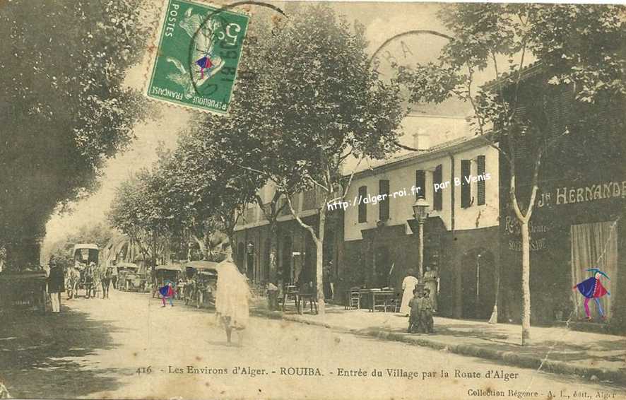 rouiba,entree du village par la route d'alger