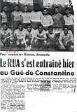 Avant les 1/32e de Finale contre le Stade Rennais à Rennes pour le dimanche 15 décemre 1957 .