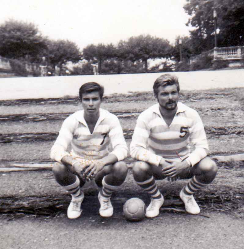 Camp sportif de vacances multi-sections du RUA à Thonon-les-Bains lors de l'été 1960 .