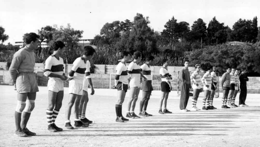 Stade d'El Biar - novembre 1960 - match de coupe .