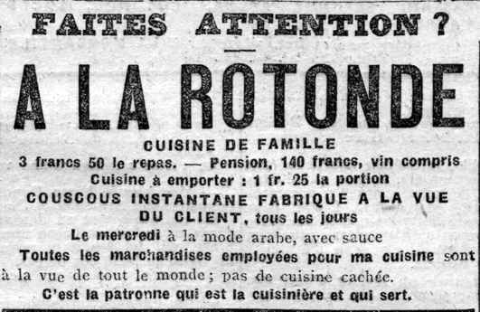 A la Rotonde, cuisine de famille