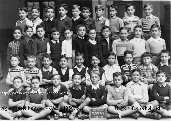 Classe de CM2, 1950-1951, institutrice:mlle Dupuy