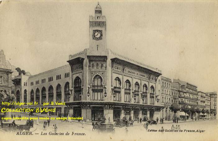 LES GALERIES DE FRANCE D'ALGER