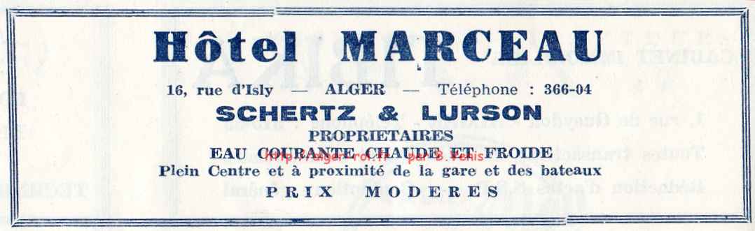 rue d'isly,hotel marceau,schertz et lurson et cameroni