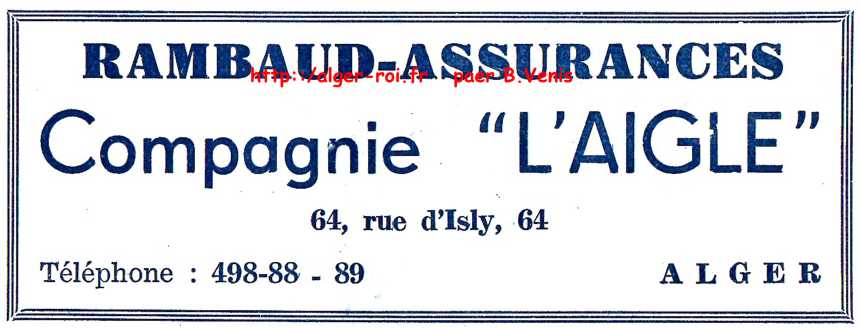 rue d'isly,rambaud assurances,compagnie l'aigle