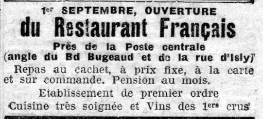 restaurant Français