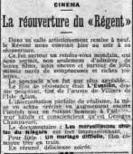 reouverture du régent