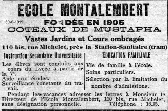 ECOLE MONTALEMBERT