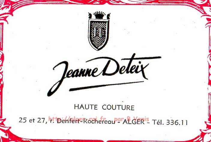 JEANNE DETEIX,rue denfert-rochereau