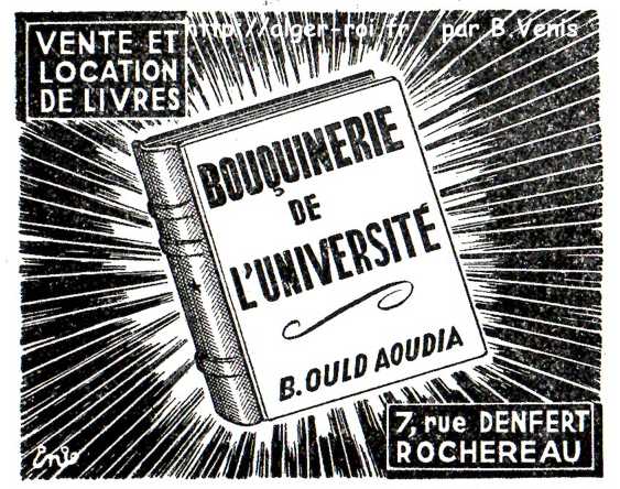 BOUQUINERIE DE L'UNIVERSITÉ