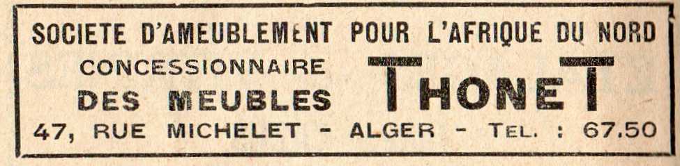 SOCIETE D'AMEUBLEMENT THONET