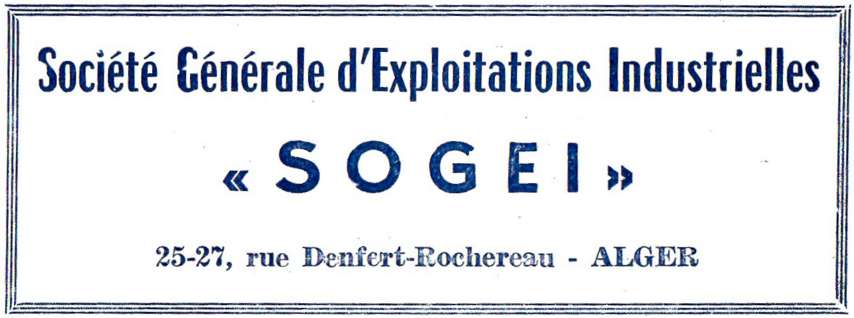 SOCIETE GENERALE D'EXPLOITATIONS INDUSTRIELLES