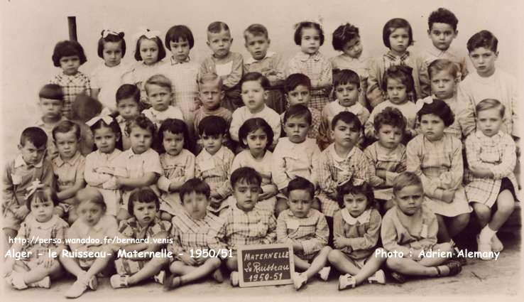 classe maternelle, 1950-1951