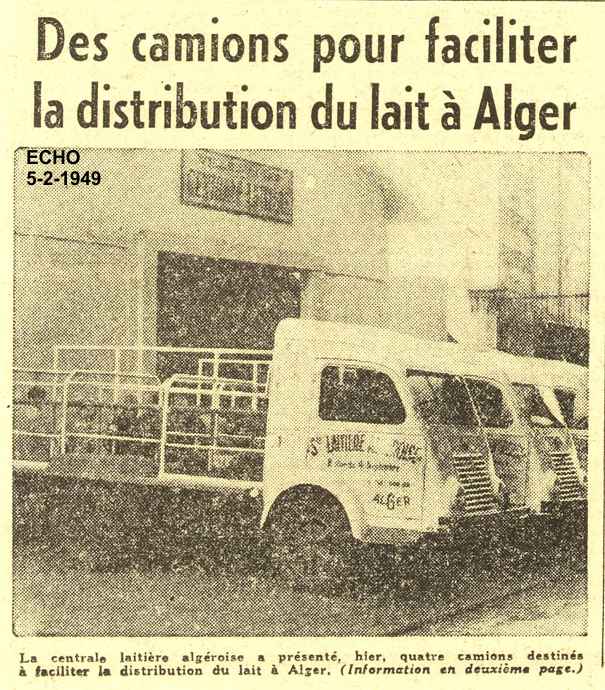 Des camions pour faciliter la distribution du lait à Alger