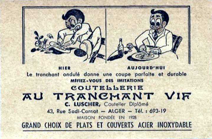 "Au tranchant Vif"..