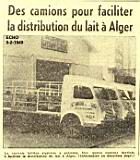 Des camions pour faciliter la distribution du lait à Alger