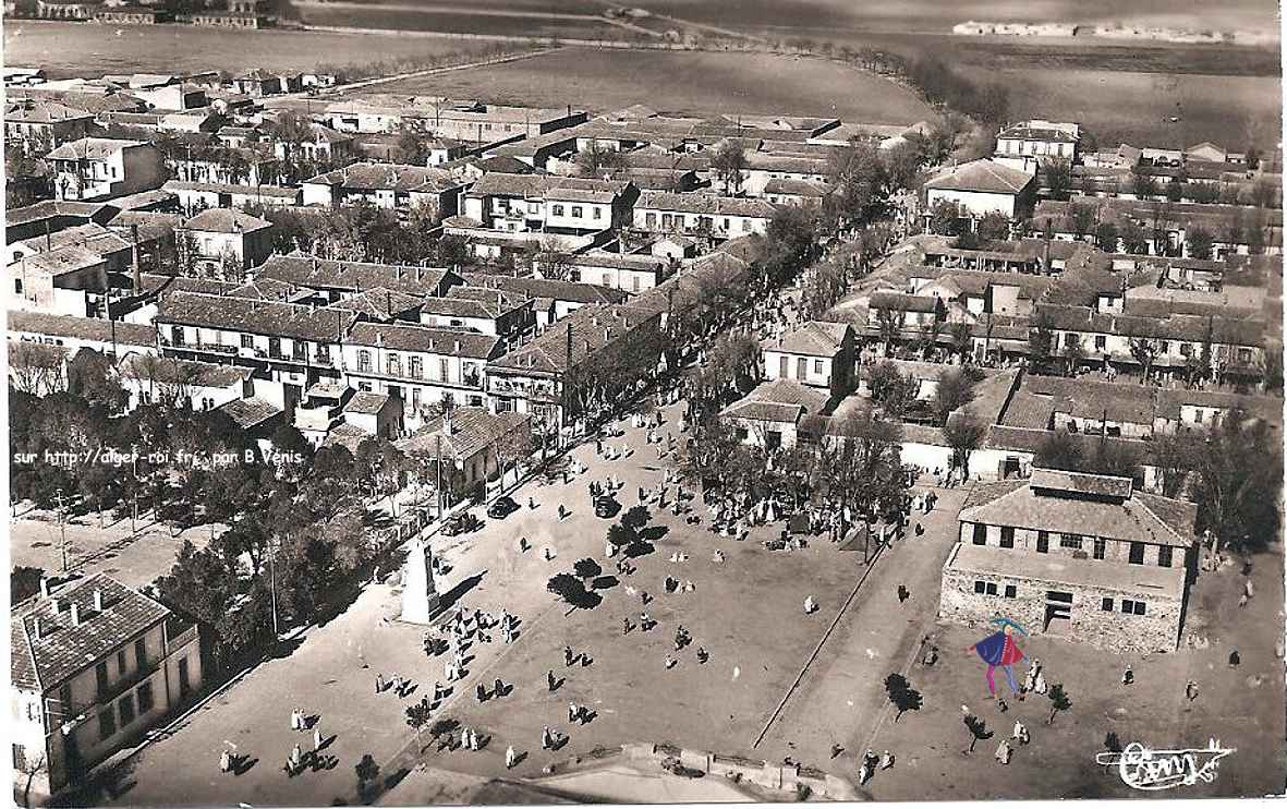 Vue aérienne du village