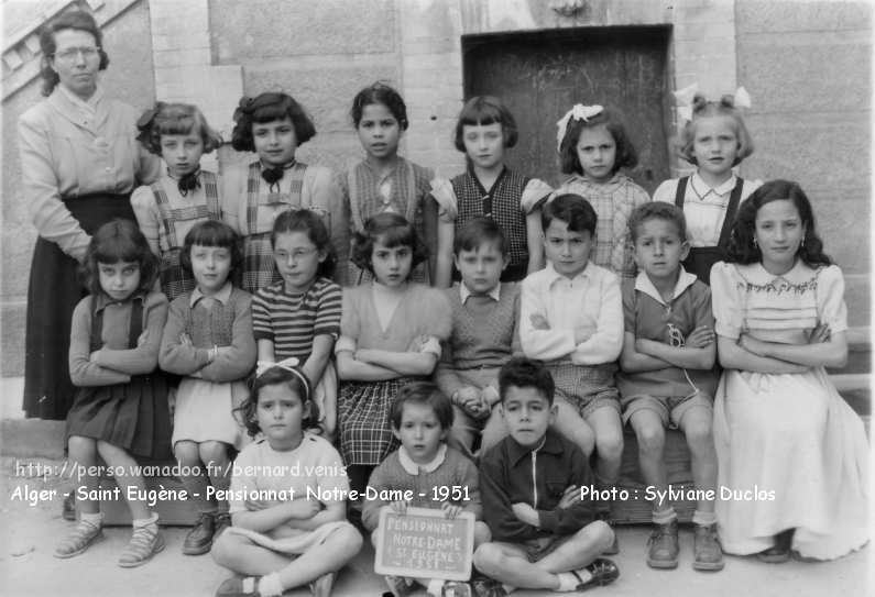 Année scolaire 1950/51 - Classe ??? - Mlle. Simone