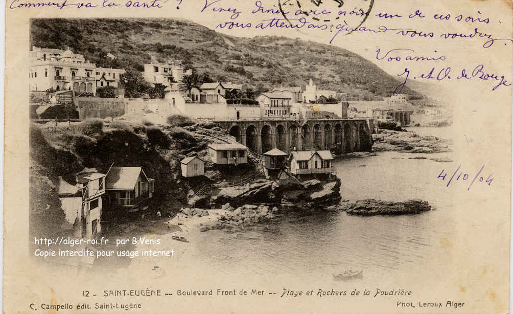 Boulevard Front de Mer - Plage et rochers de la Poudrière