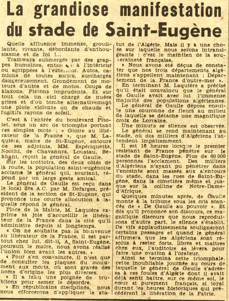 De Gaulle : Discours du 12 octobre 1947