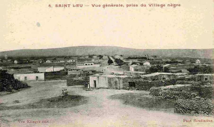 VUE GENERALE prise du village nègre,saint-leu