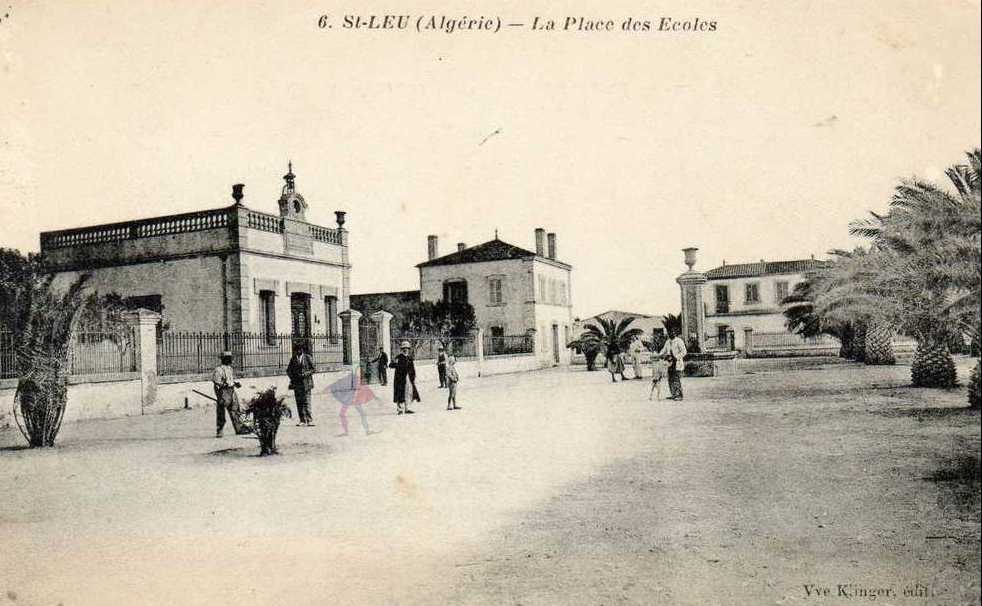 saint-leu,la place des ecoles