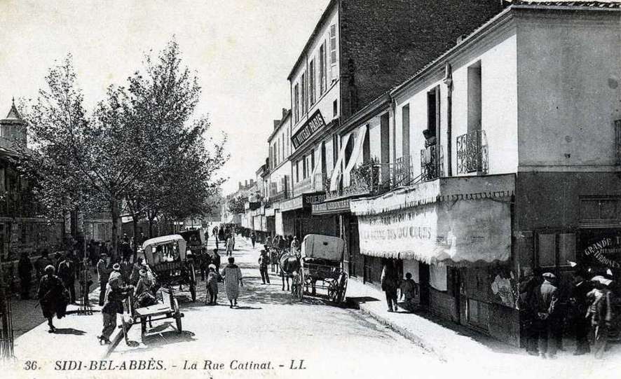 sidi-bel-abbes,la rue catinat