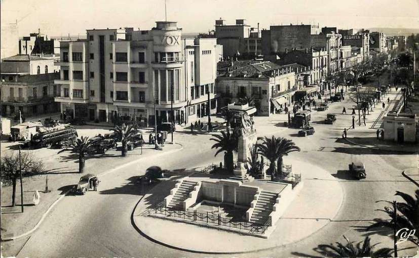 sidi-bel-abbes,place clemenceau et monument aux morts