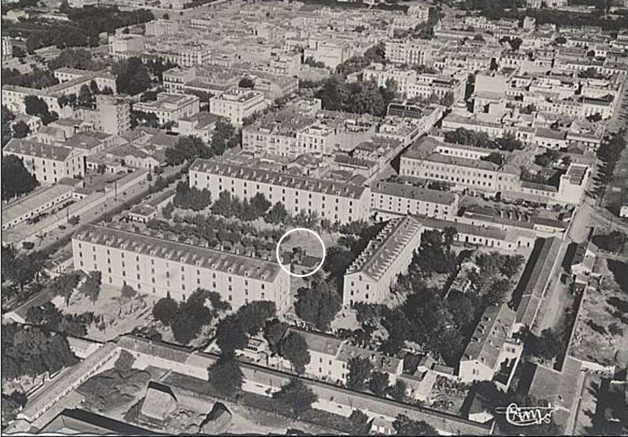 sidi-bel-abbes,LEGION ETRANGERE SIDI BEL ABBES VUE AERIENNE QUARTIER VIENOT