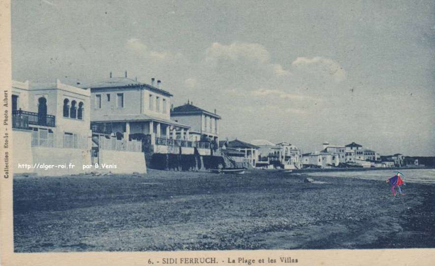 Station estivale - la plage et les villas