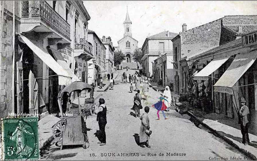 souk-ahras,taghate,la rue de madaure