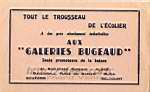 Buvard : "Aux galeries Bugeaud"
