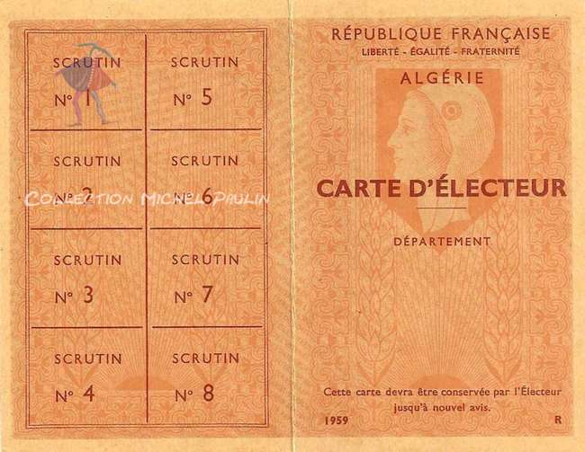 Carte d'électeur 