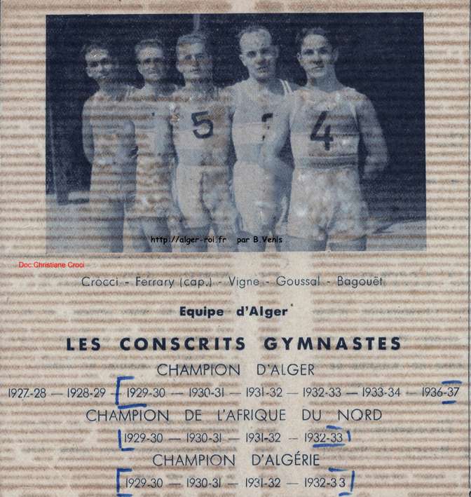 Les conscrits gymnastes 