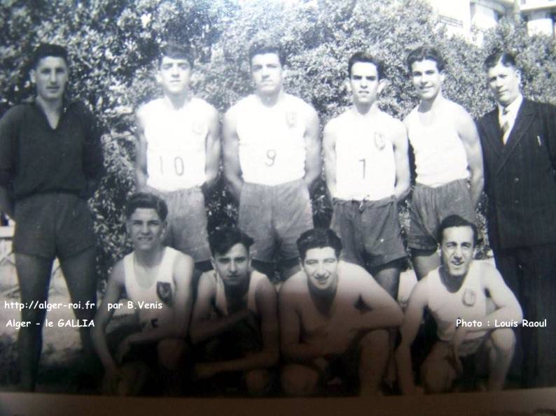 l'equipe juniors du GALLIA SPORT D'ALGER .