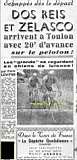 Dos Reis, échappé dès le premier km avec Zelasco.Les deux nord-africains recevront une formidable ovation tout au long de l'étape et arriveront à Toulon avec 20 minutes d'avance.