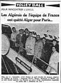 Janvier 1960 : Les Algérois de l'équipe de France...