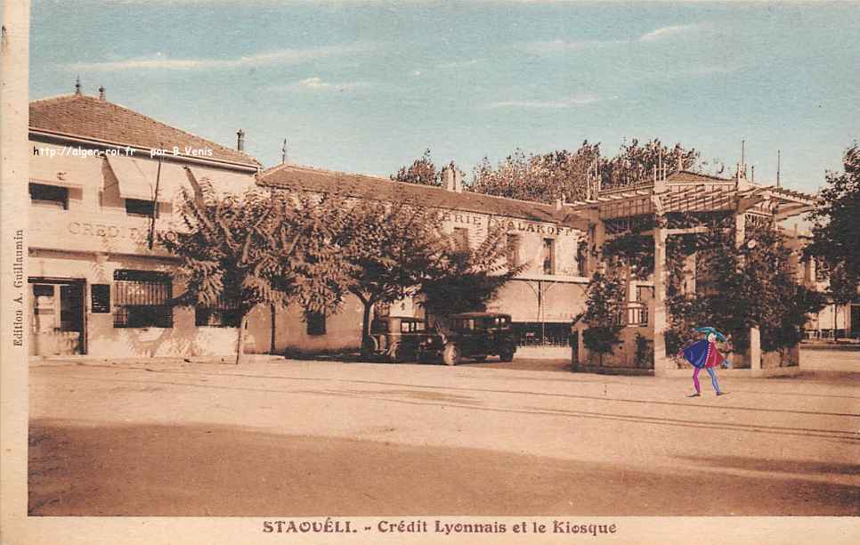 staoueli,credit lyonnais et kiosque