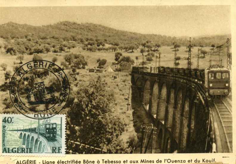 ligne électrifiée Bône à Tébessa