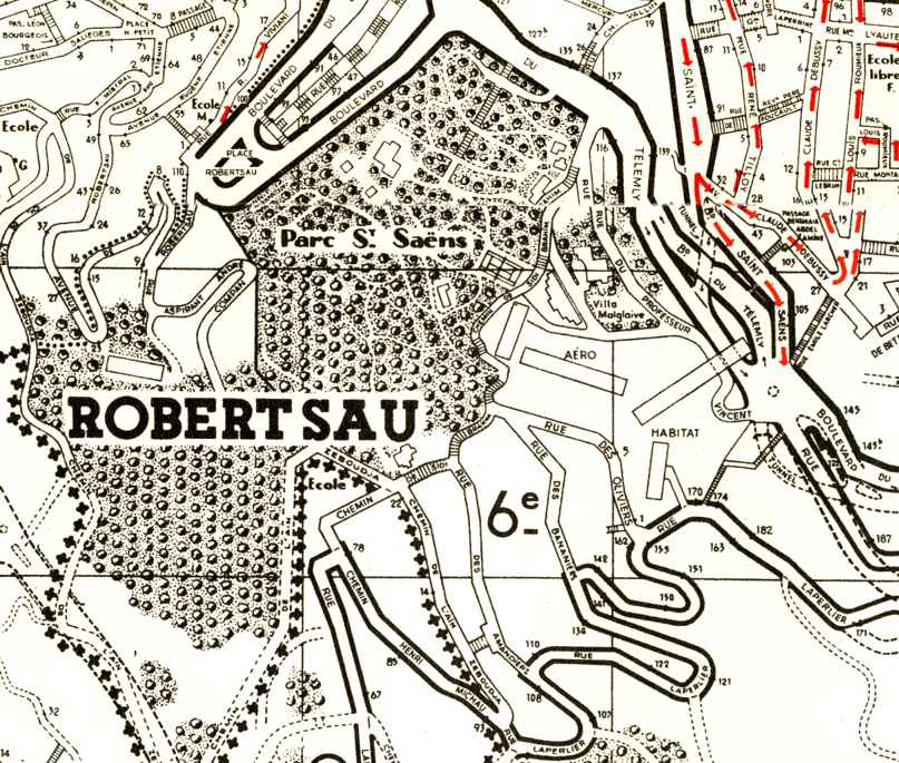 plan du parc saint saens