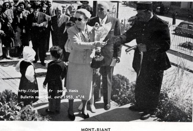 Inauguration de la garderie du Mont-Riant, 11 avril 1953