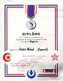 La territoriale, diplome de la medaille commemorative + décoration