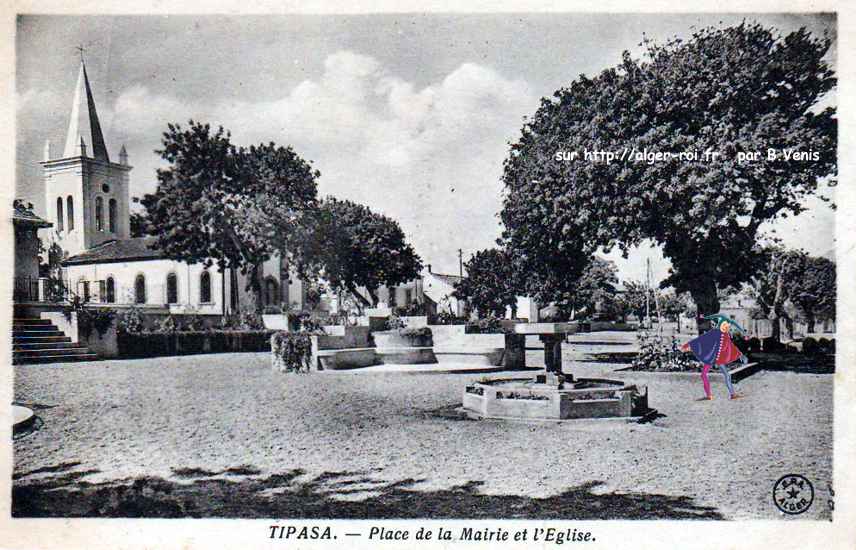 place de l'église et la mairie