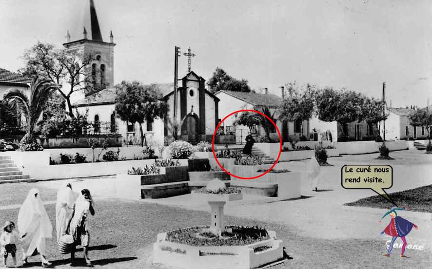 place de l'église et la mairie